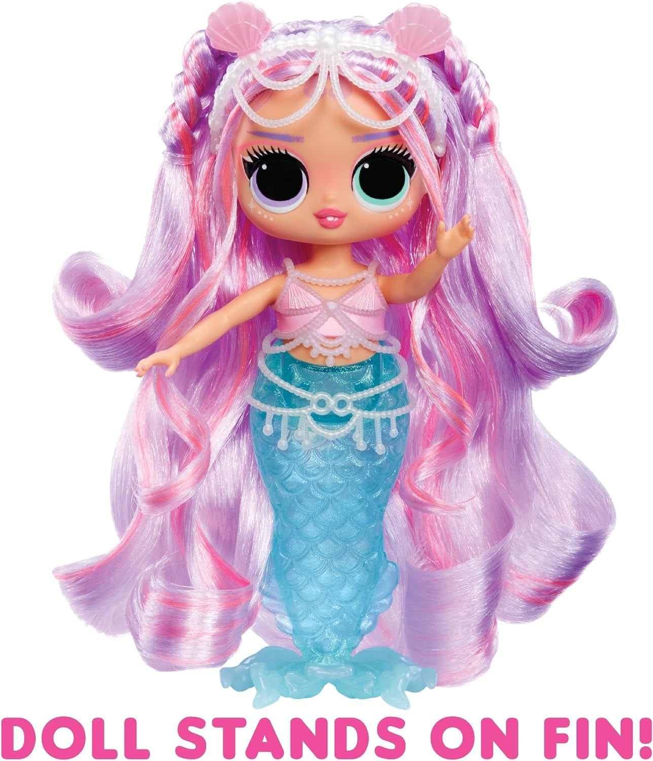 Tweens - Mermaid Lana Marine - Fashion Doll with Colour Changing Tail, Movable Fin, and Beautiful Accessories – Toys for Kids and Collectors from 4 Years Old