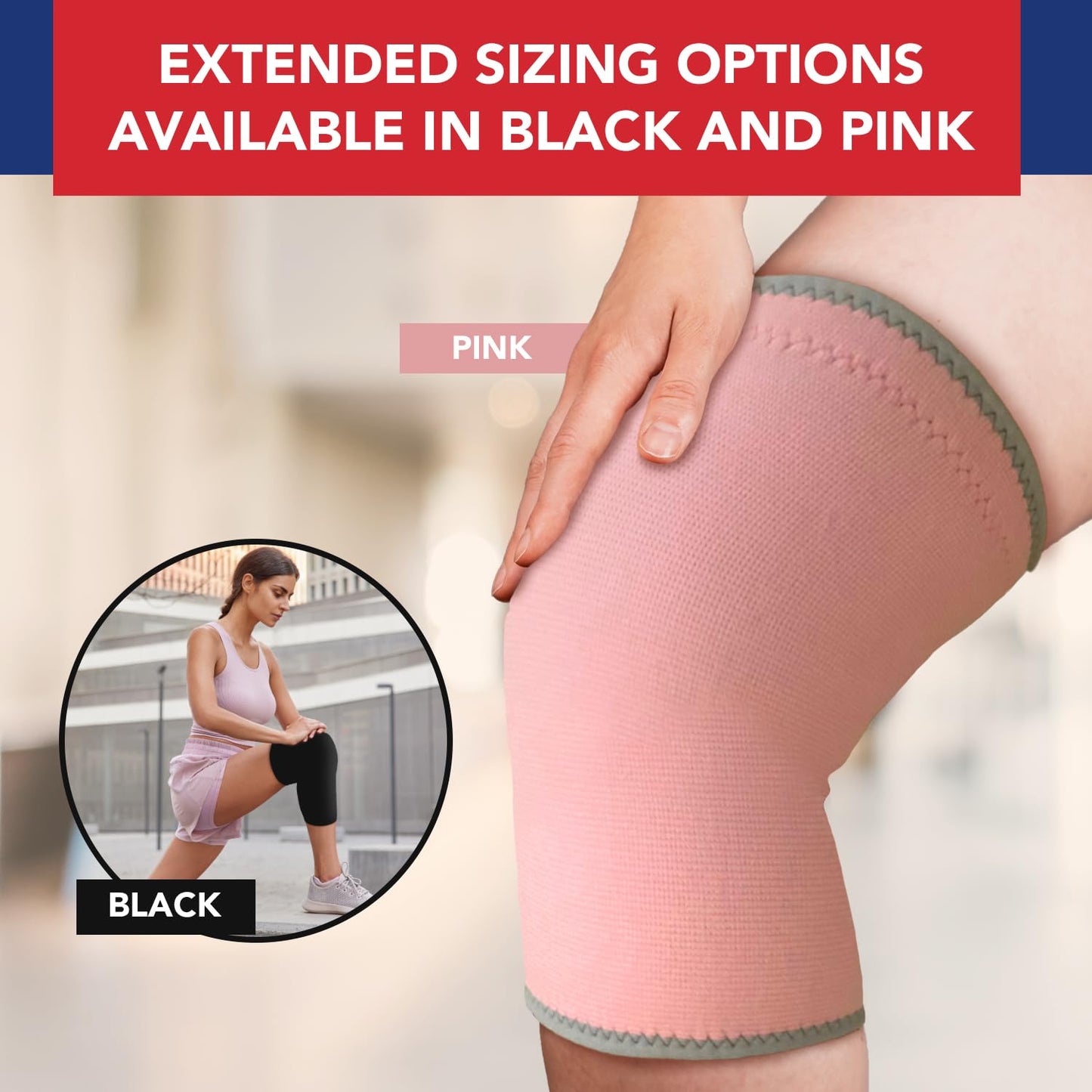 Doctor Developed Knee Brace/Knee Support/Compression Sleeve & HANDBOOK - Relief for Joint Disease (Osteo/Rheumatoid), Tendonitis, Running & Weightlifting (Pink, M)