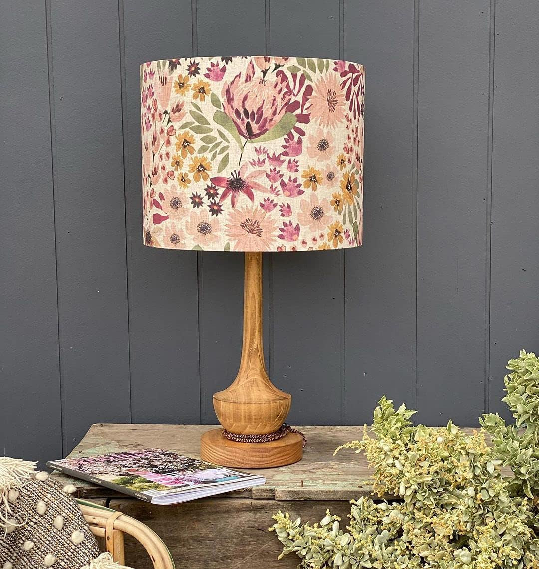 30Cm Lampshade Making Kit Use with Pendant Ceiling Lights and Table and Floor Lamp, Drum Circle Shape UK DIY Use with Fabric, Textile, Wallpaper of Choice.