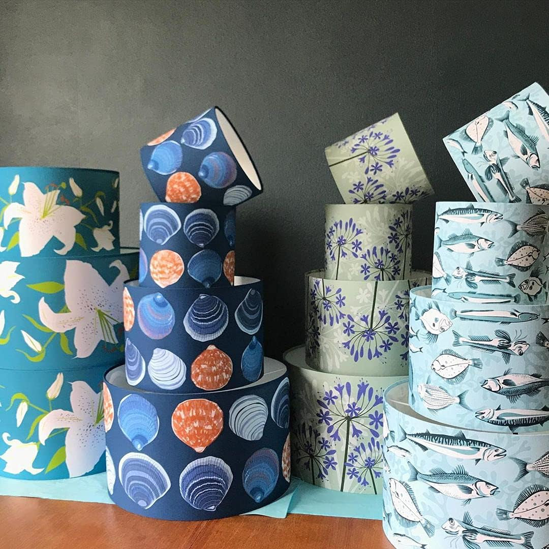 30Cm Lampshade Making Kit Use with Pendant Ceiling Lights and Table and Floor Lamp, Drum Circle Shape UK DIY Use with Fabric, Textile, Wallpaper of Choice.