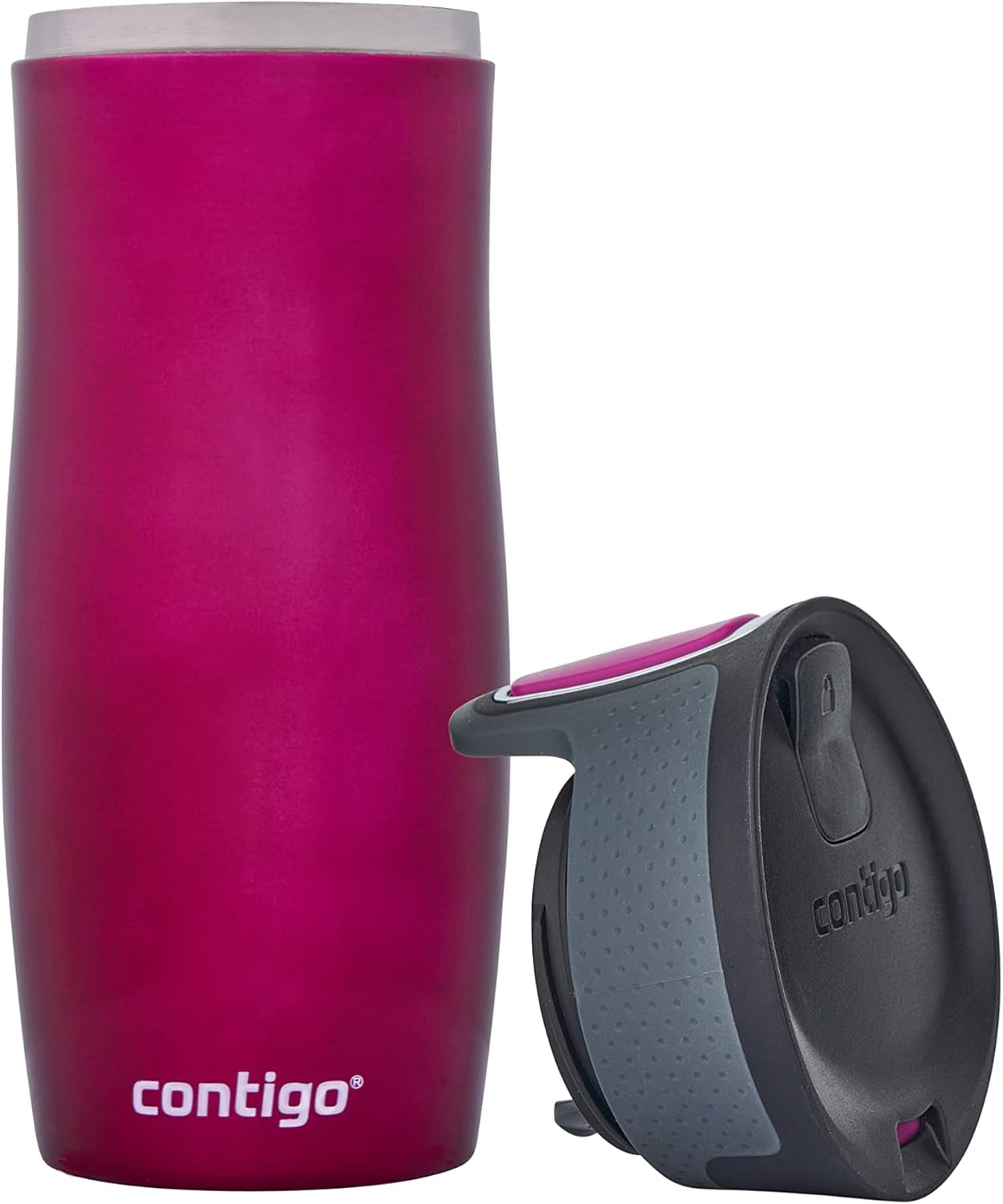 West Loop Autoseal Travel Mug, Stainless Steel Thermal Mug, Vacuum Flask, Leakproof Tumbler, Coffee Mug with BPA Easy-Clean Lid
