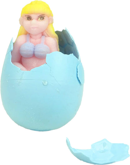 ® 10Cm Growing Mermaid & Fairy in Egg - Grow Your Own Mermaids & Fairies - Girls Toys (Blue)
