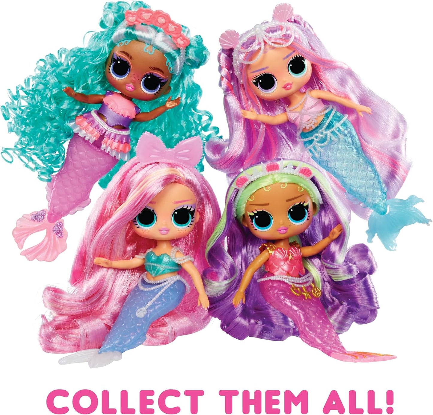 Tweens - Mermaid Lana Marine - Fashion Doll with Colour Changing Tail, Movable Fin, and Beautiful Accessories – Toys for Kids and Collectors from 4 Years Old