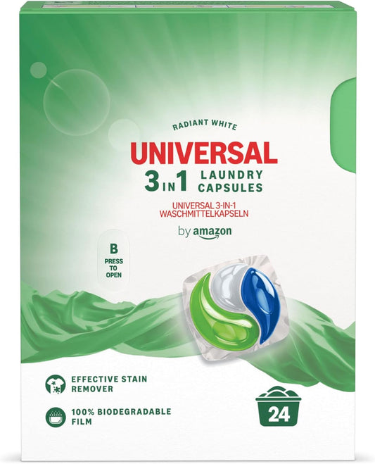 Universal Laundry Capsules 3-In-1, 24 Washes